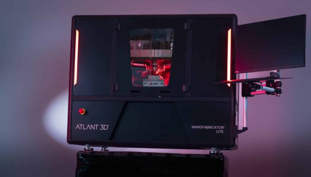 ATLANT 3D's NANOFABRICATOR® LITE bridges AI-driven materials discovery with rapid experimental validation.
